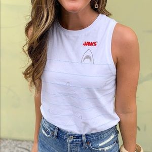 Jaws Embroidered Tank